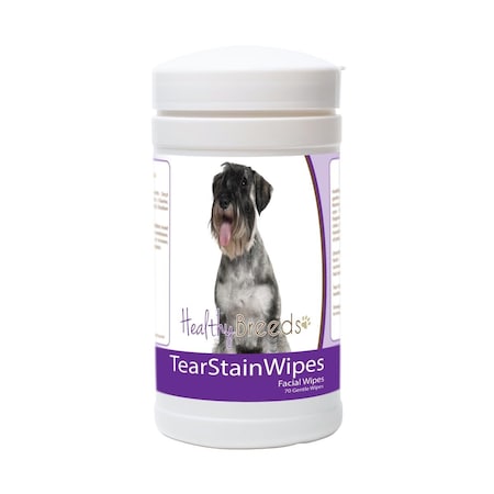 Healthy Breeds Standard Schnauzer Tear Stain Wipes - 70 Count, 70PK 840235178132